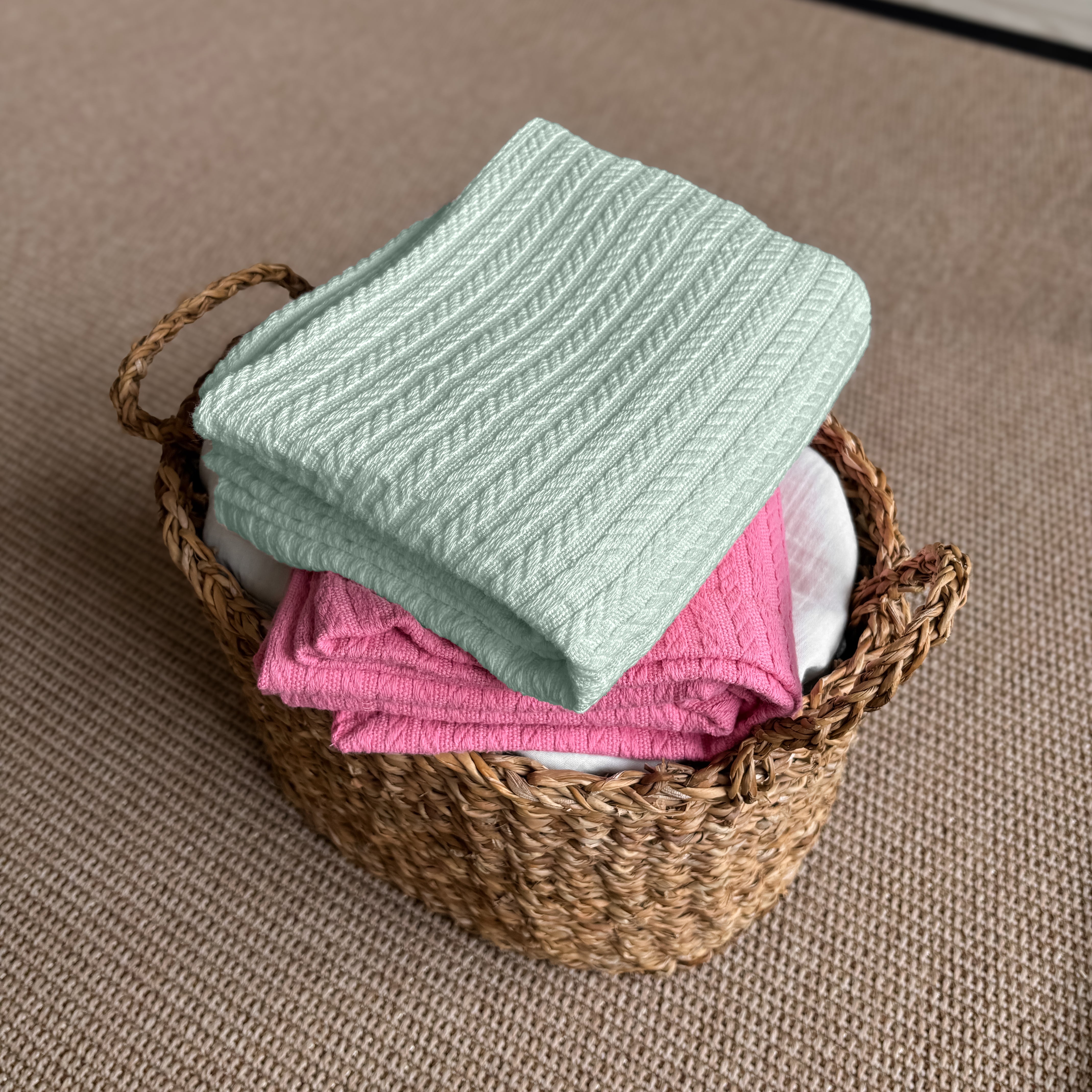 Double Layer Baby Blanket - Mint